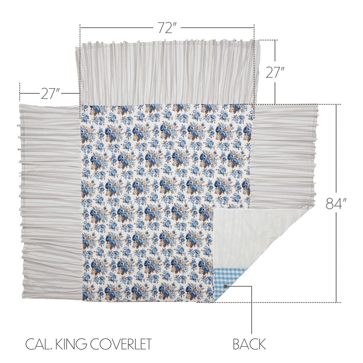 Annie Floral Ruffled Coverlet
