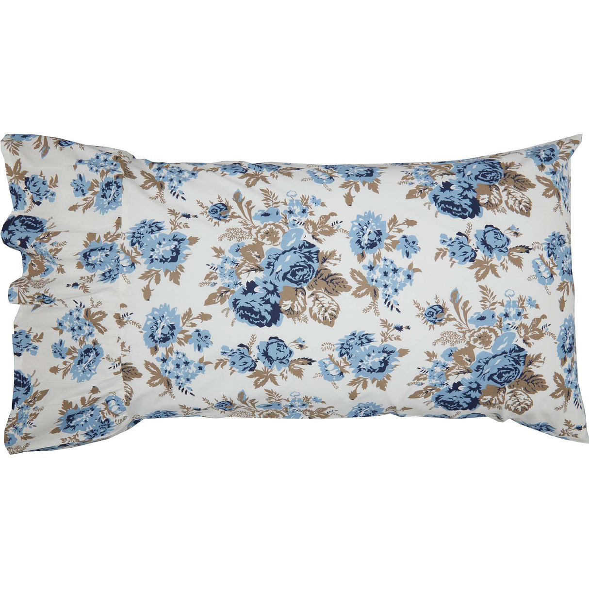 Annie Floral Ruffled Pillow Case Set of 2
