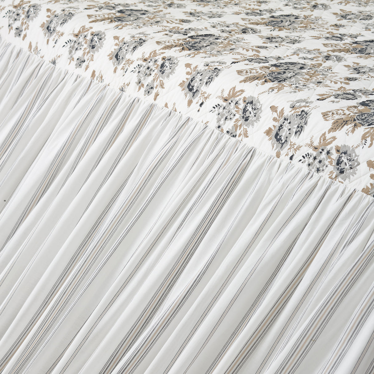 Annie Floral Ruffled Coverlet