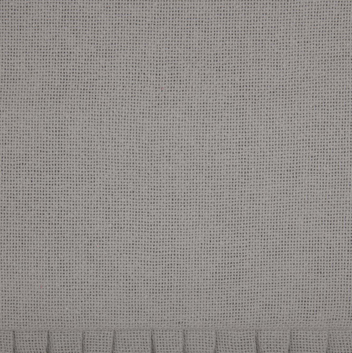 Burlap Fabric Euro Sham w/ Fringed Ruffle