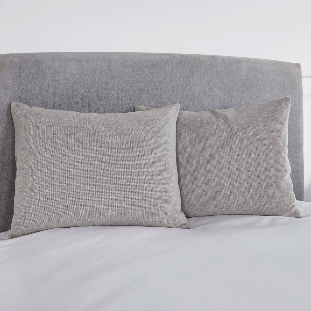Burlap Dove Grey Standard Sham 21x27, Set of 2