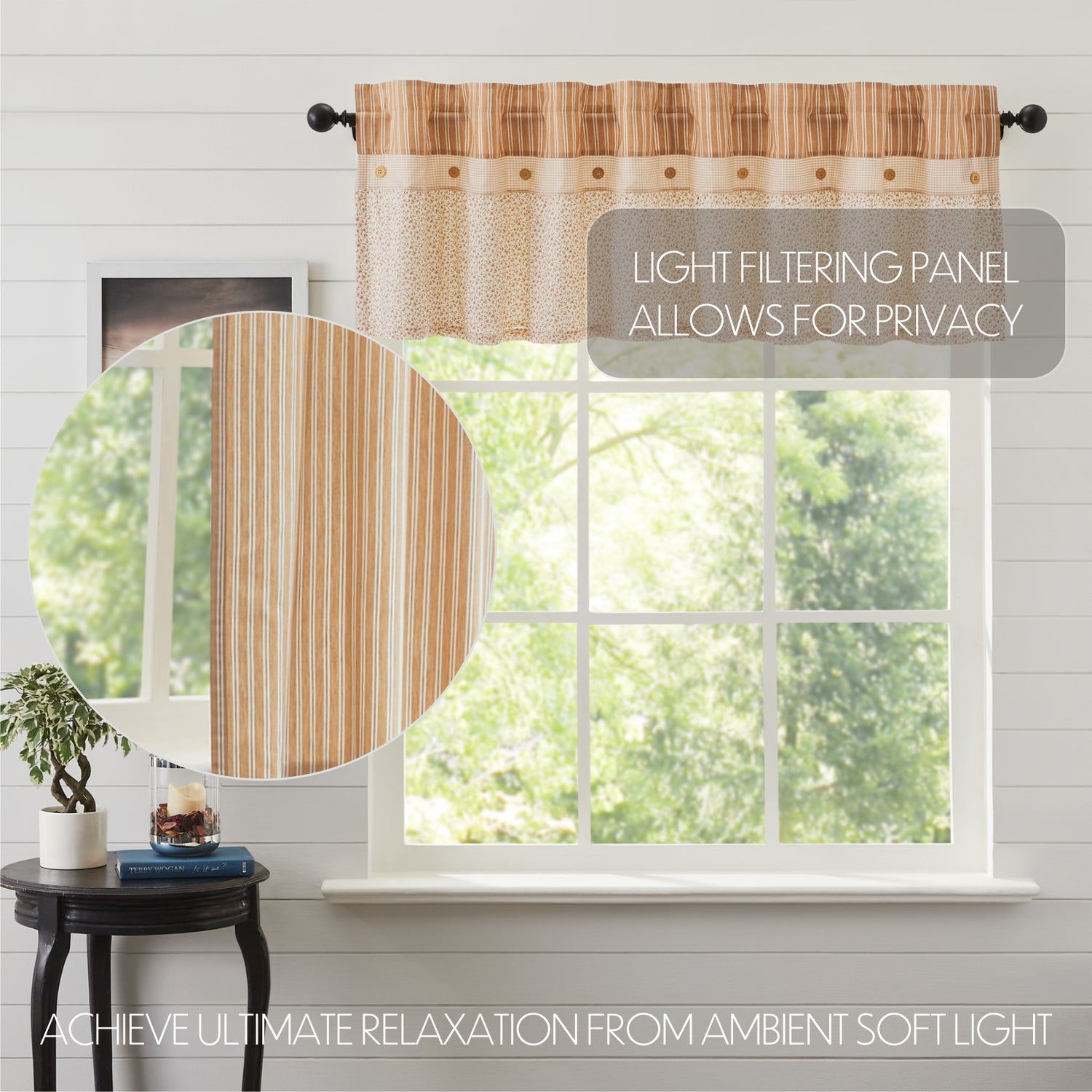 Camilia Ruffled Curtain Set