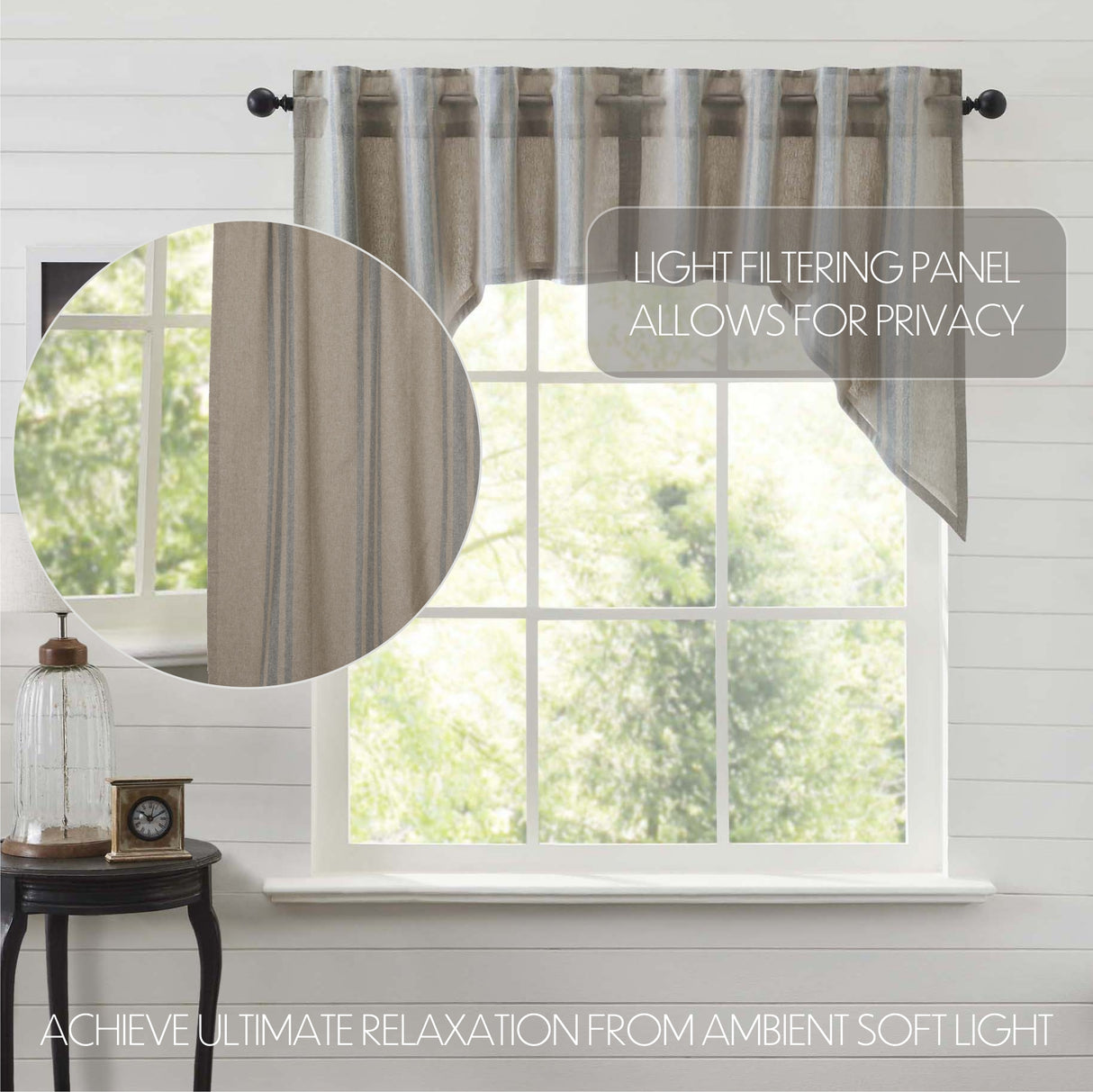 Grain Sack Curtain Set