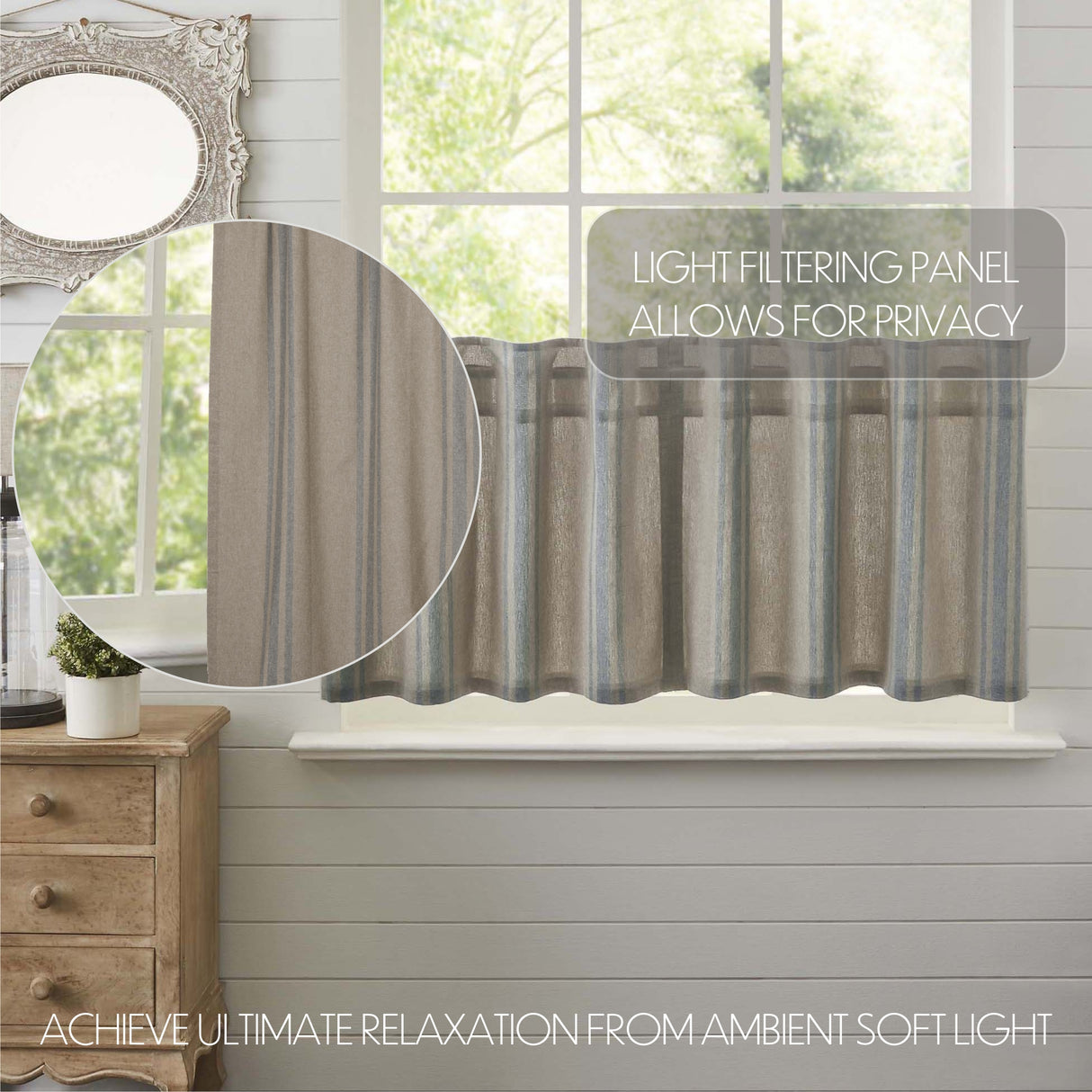 Grain Sack Curtain Set