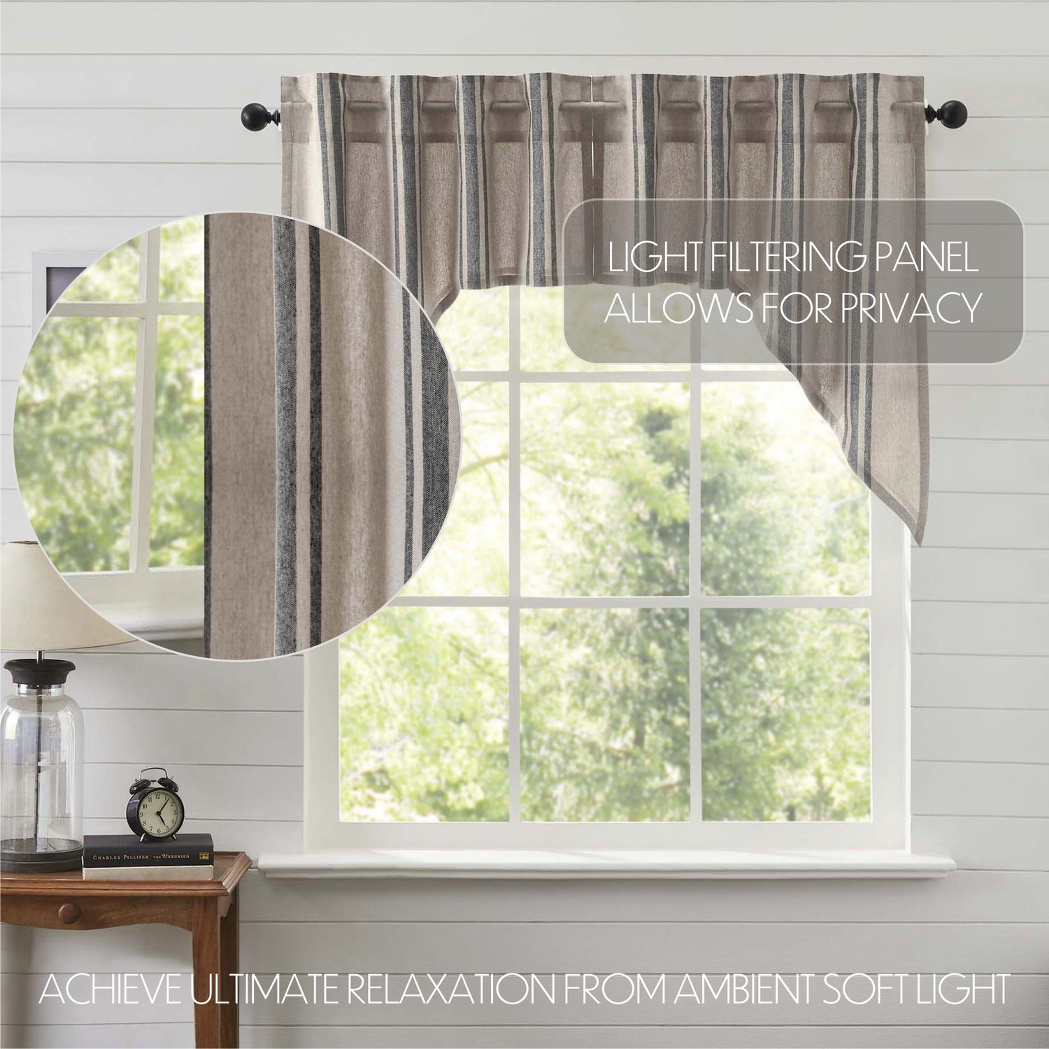 Grain Sack Curtain Set