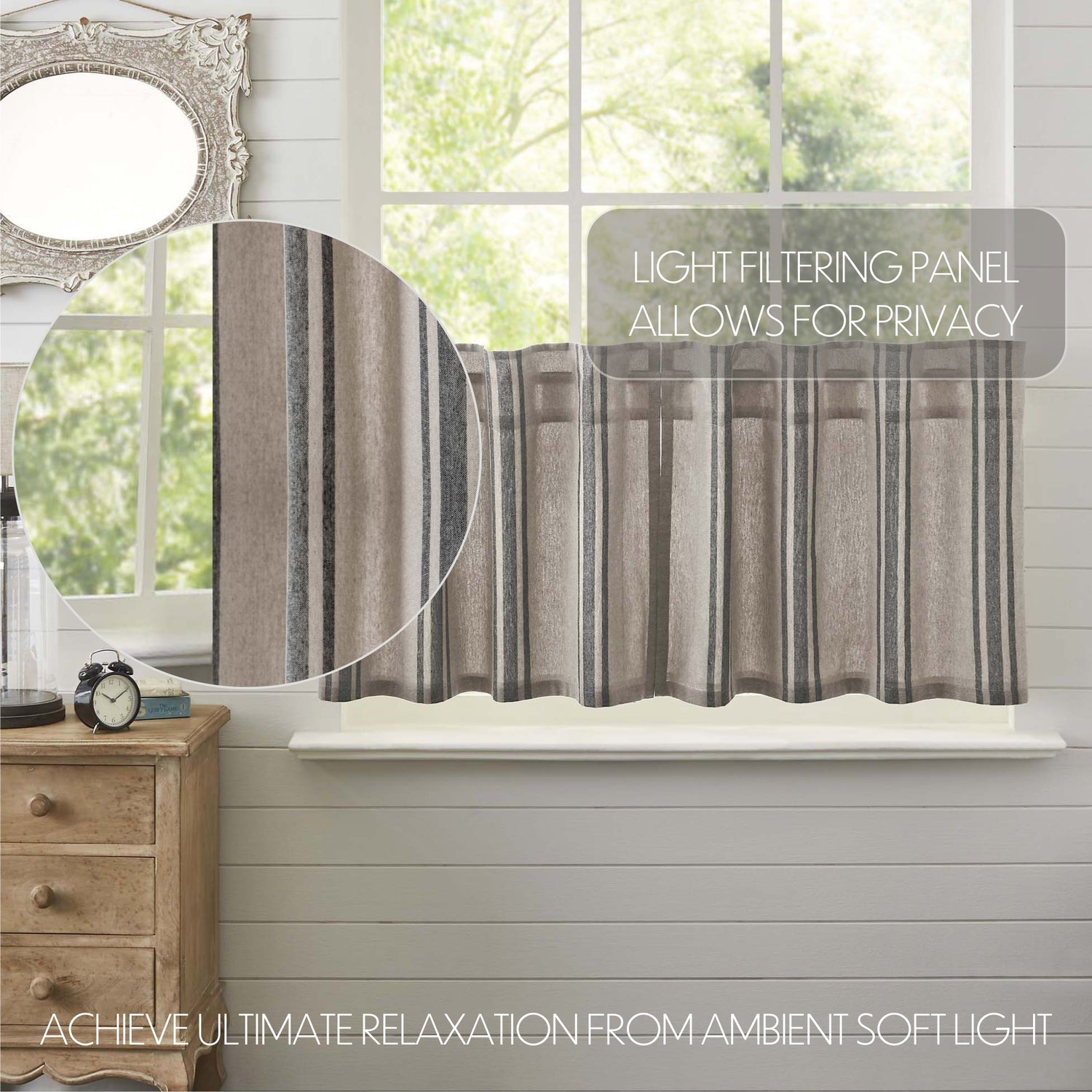 Grain Sack Curtain Set