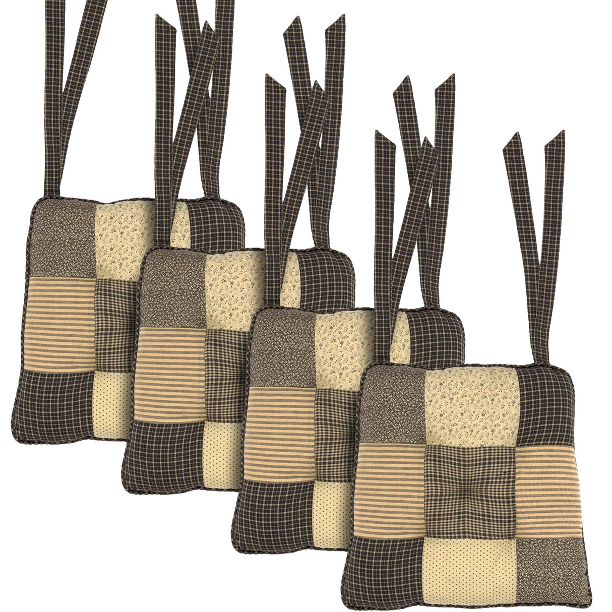 Kettle Grove 14 Inch Patchwork Chair Pad