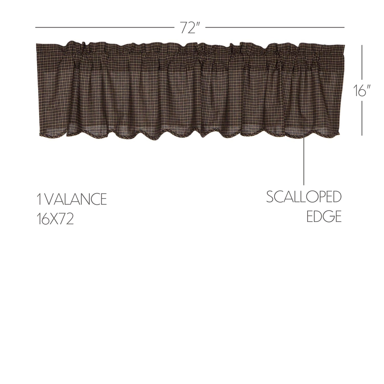 Kettle Grove Plaid Curtain Set