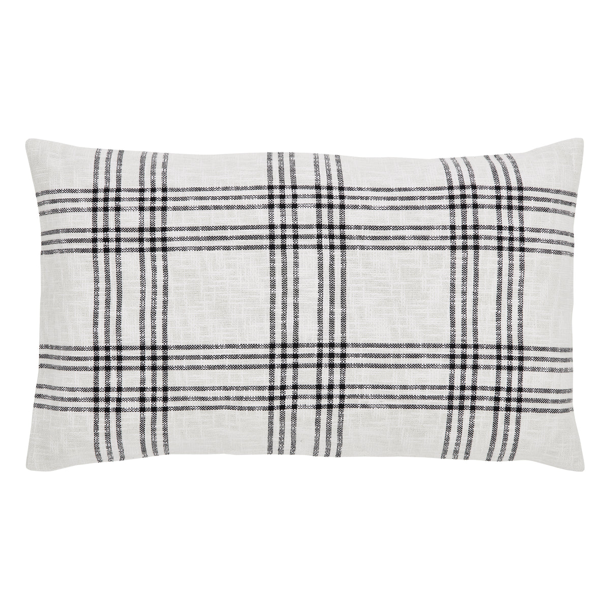 Black Plaid Sham, Set of 2