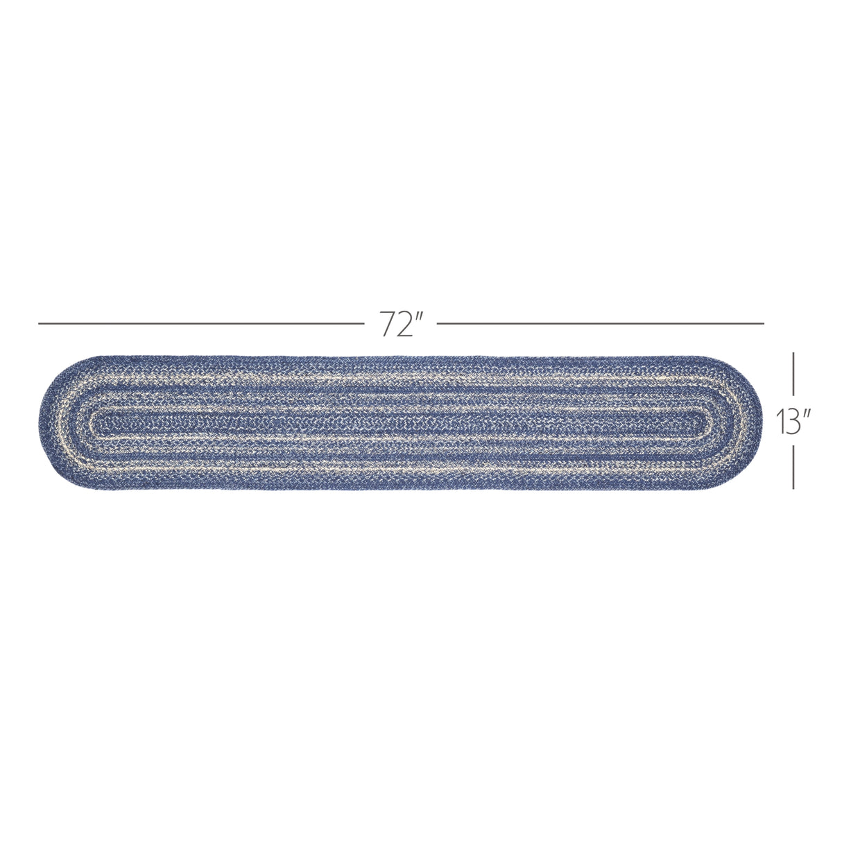 Great Falls Blue Indigo 13x72 Table Runner & 6 pc 12x18 Placemat Set