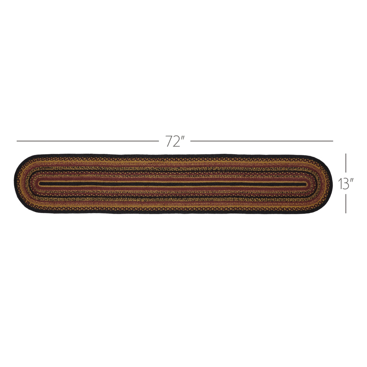 Heritage Farms Mustard Tan 13x72 Table Runner & 6 pc 12x18 Placemat Set
