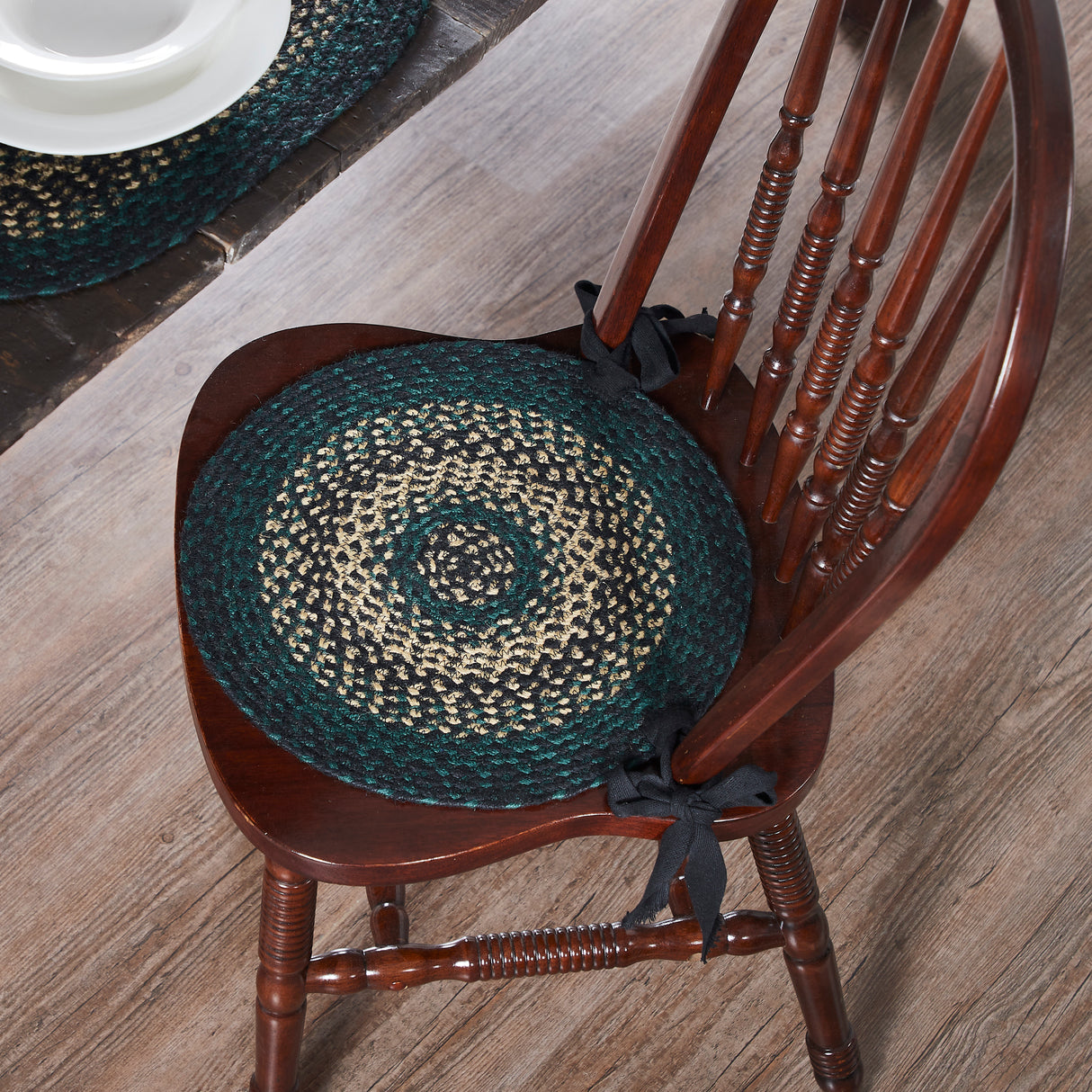 Pine Grove 15 Inch Jute Chair Pad