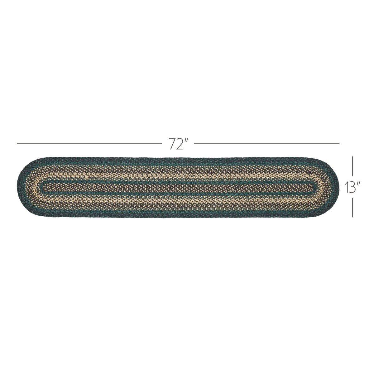 Pine Grove Pine Green 13x72 Table Runner & 6 pc 10x15 Placemat Set