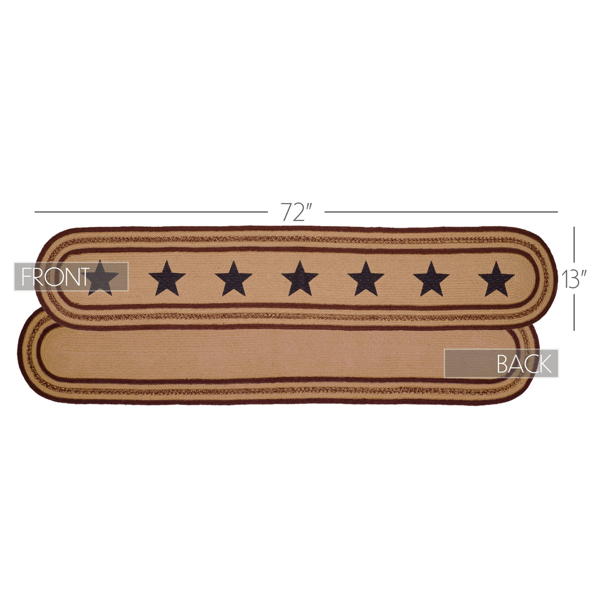 Potomac Burgundy 13x72 Table Runner & 6 pc 12x18 Placemat Set