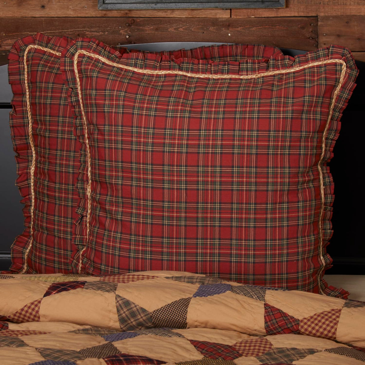 Tea Star Fabric Euro Sham Set of 2 26x26