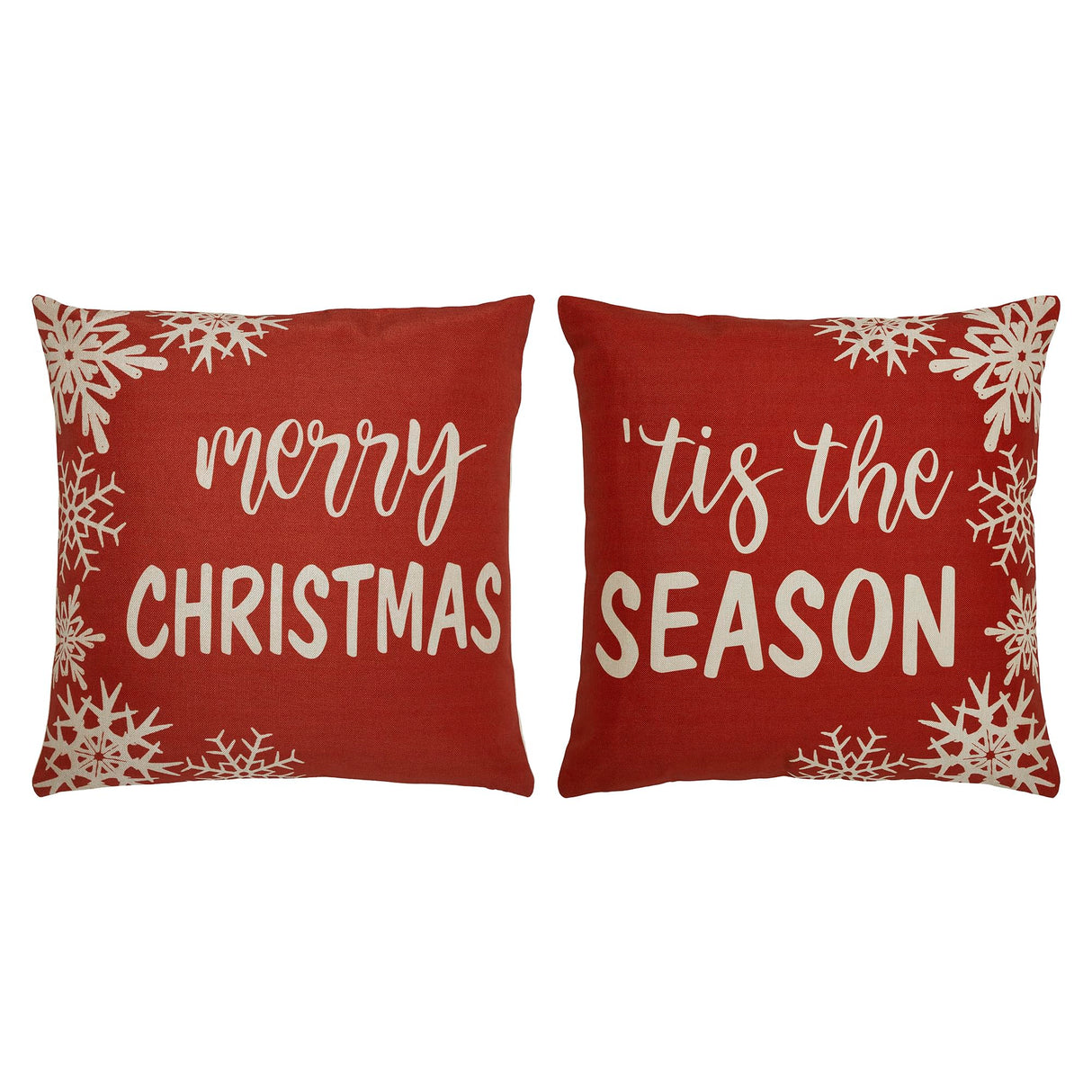 Merry Christmas Pillow Cover Set of 2 20Lx20W