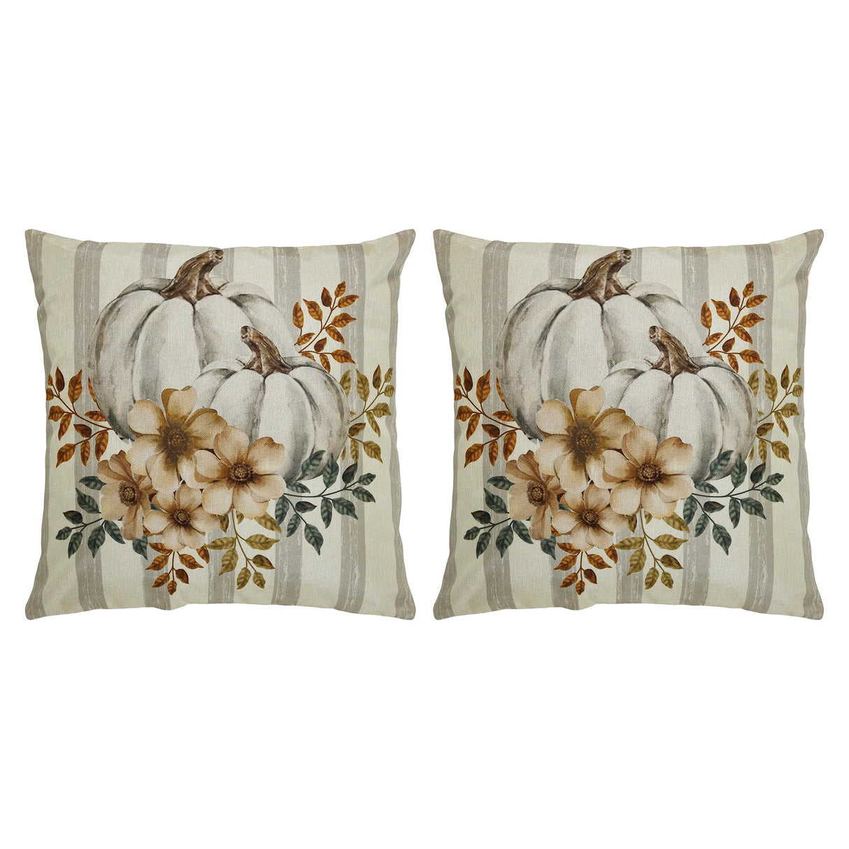 Farmhouse Pumpkin Pillow Cover Set of 2 20Lx20W