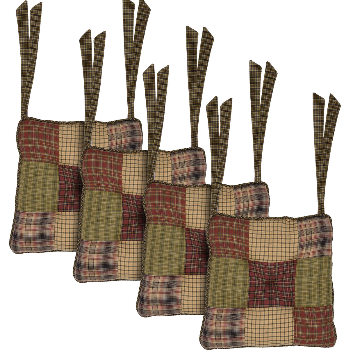 Tea Cabin 14 Inch Patchwork Chair Pad