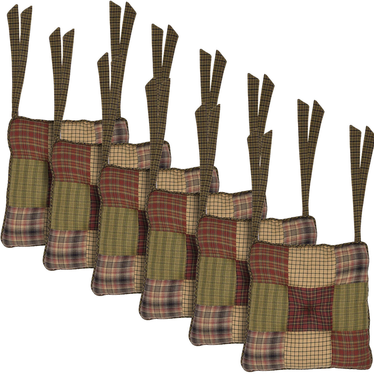 Tea Cabin 14 Inch Patchwork Chair Pad