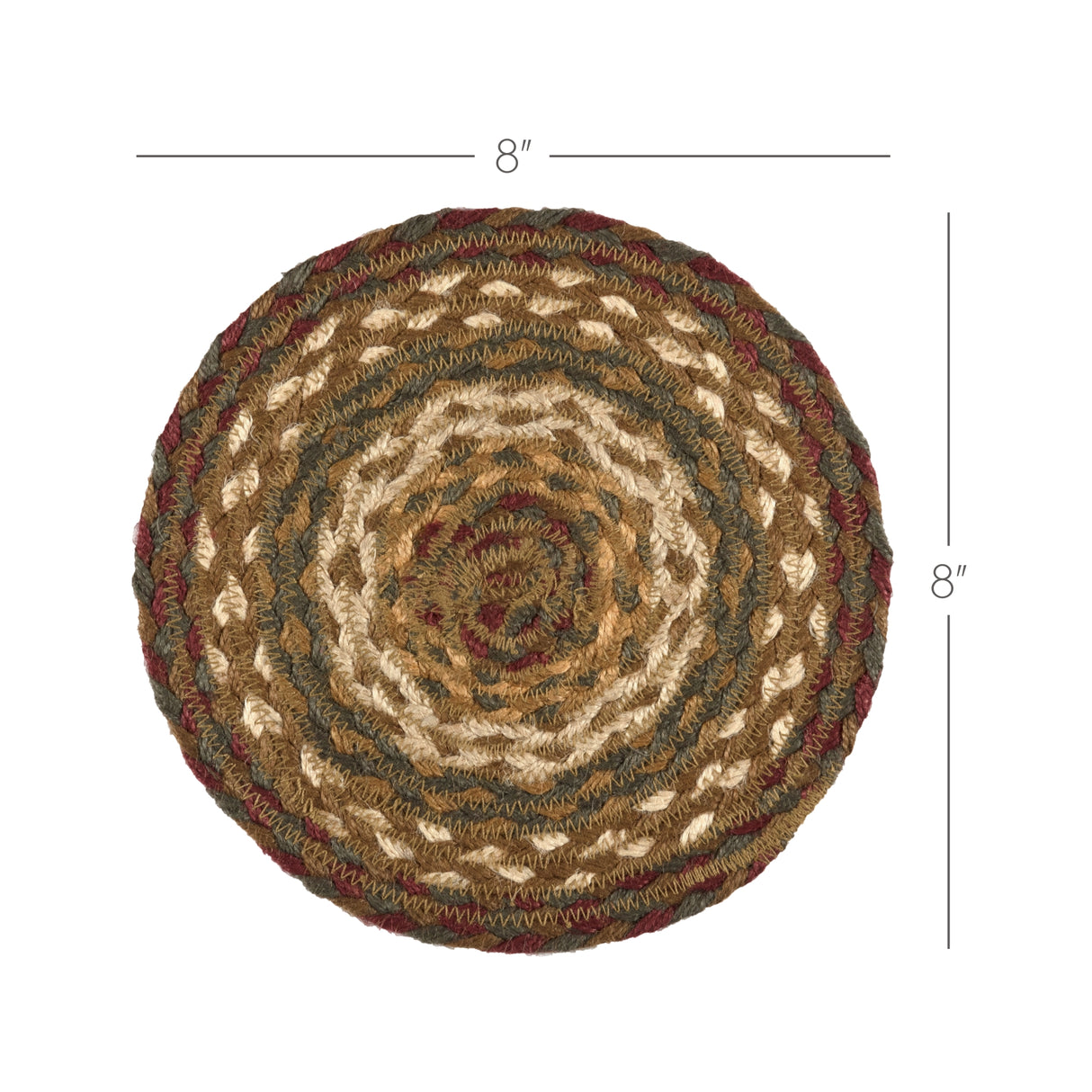 Tea Cabin Jute Trivet 8, Set of 3
