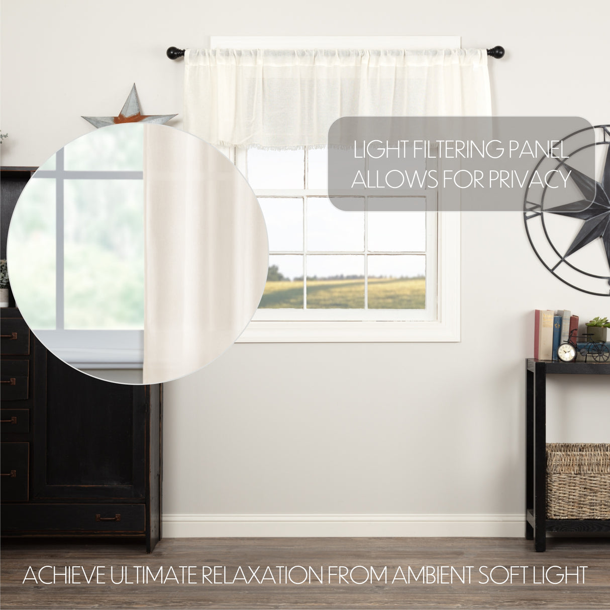 Tobacco Cloth Curtain Set