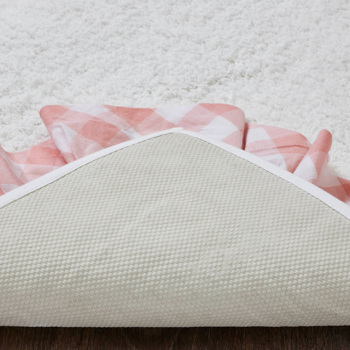 Annie Buffalo Coral Check Bathmat 20x30