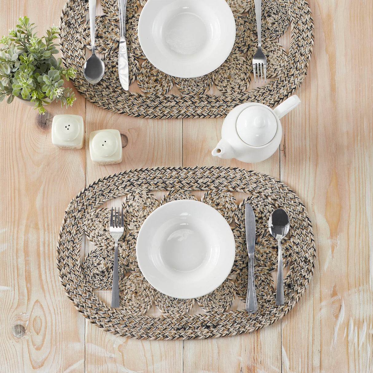Celeste Blended Pebble Indoor/Outdoor Placemat 13x19, 4 Pack 4 Pack