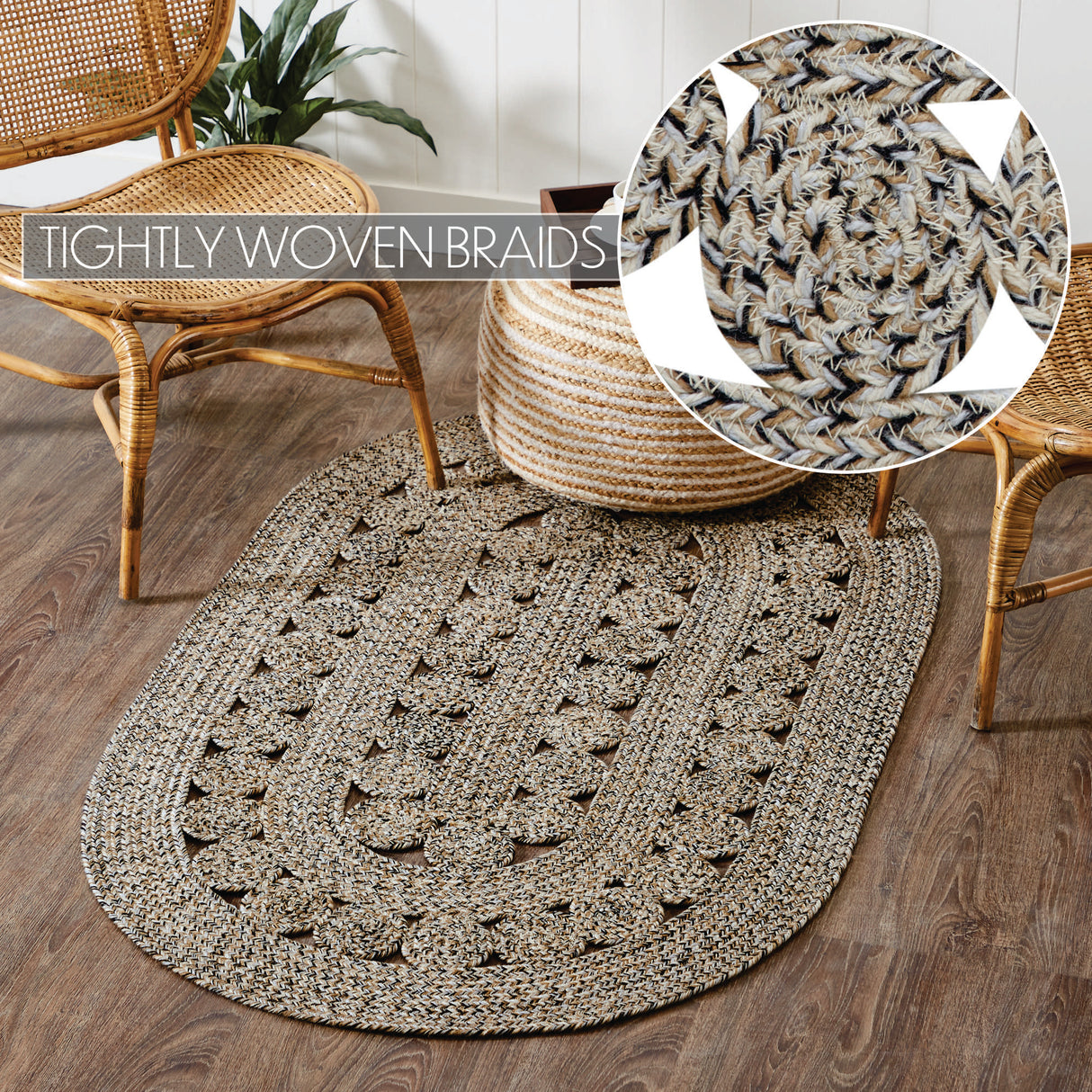Celeste Blended Pebble Indoor/Outdoor Rug Oval 36x60