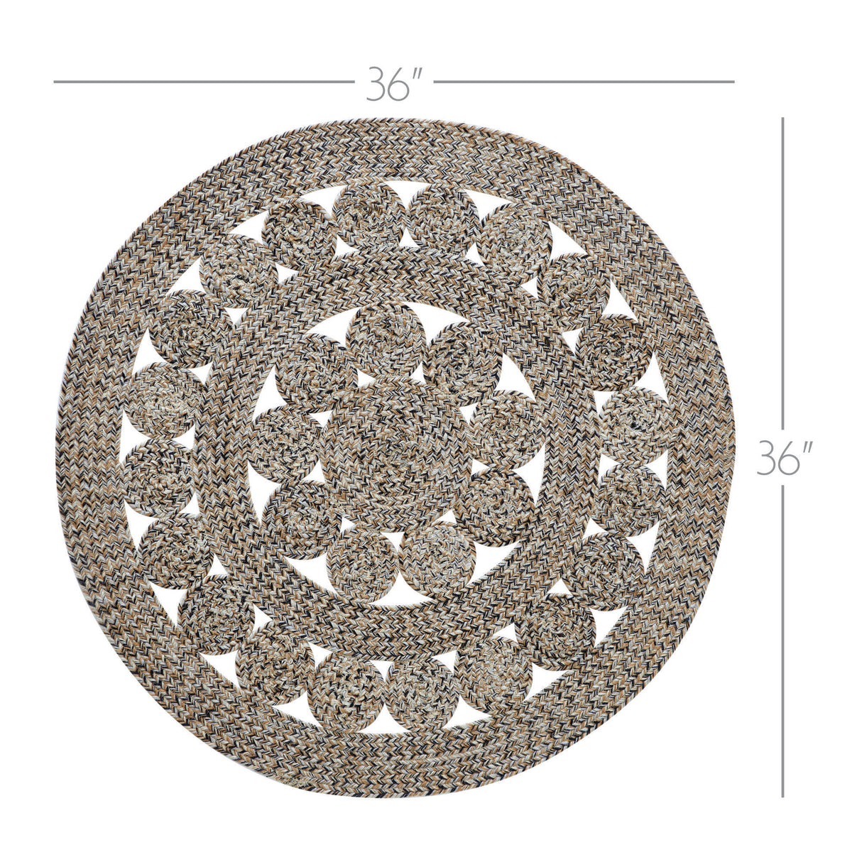 Celeste Blended Pebble Indoor/Outdoor Rug 3ft Round