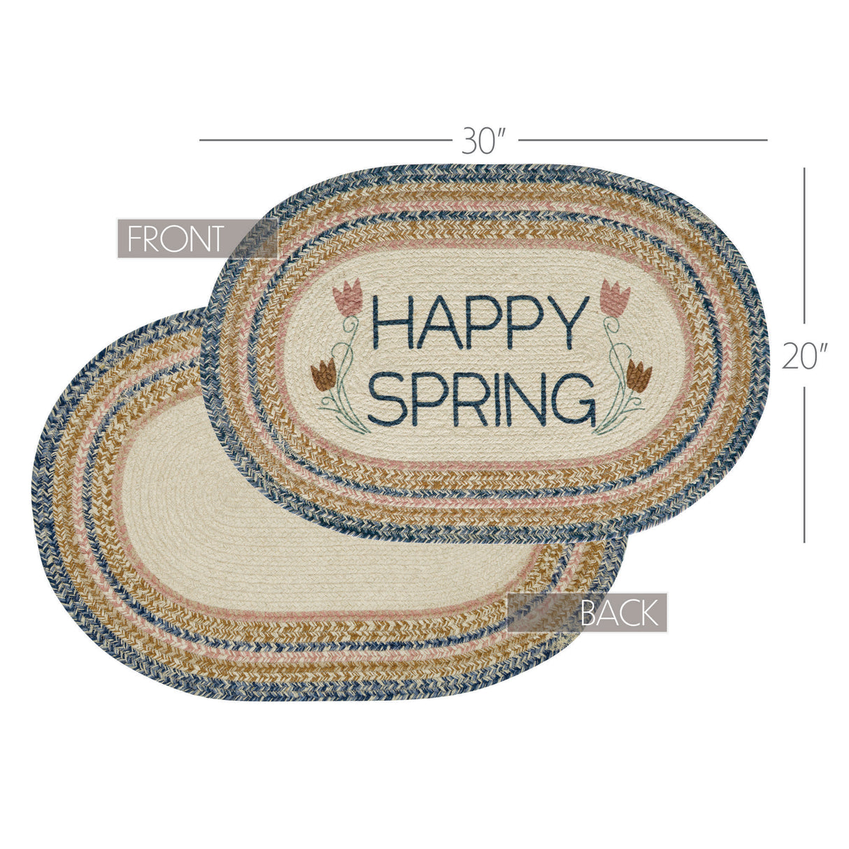 Kaila Happy Spring Jute Rug Oval 20x30