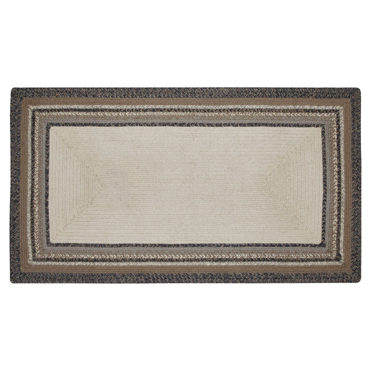 Floral Vine Jute Rug Rect Welcome w/ Pad 27x48