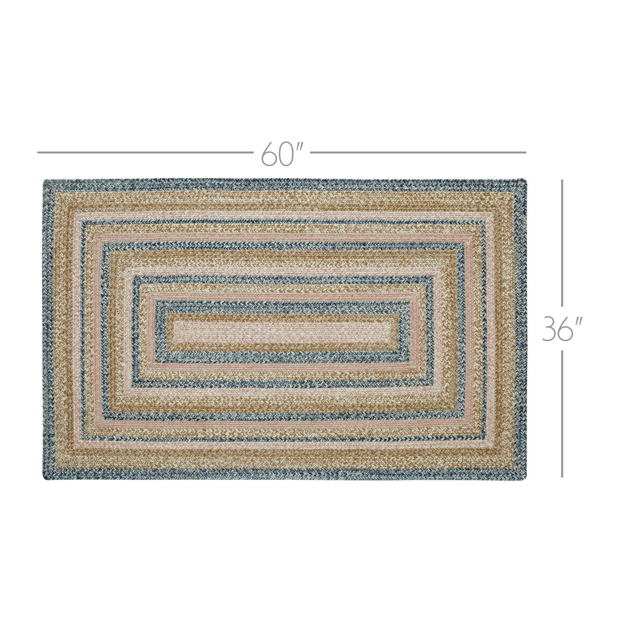 Kaila Jute Rug Rect w/ Pad 36x60