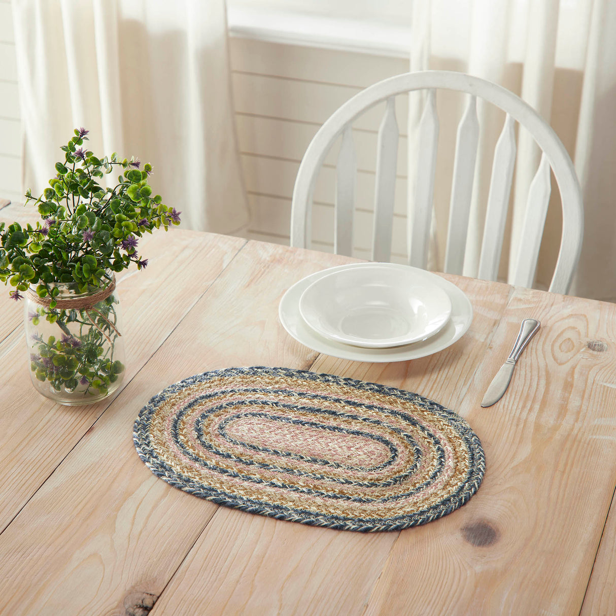 Kaila Jute Oval Placemat 10x15, 6 Pack 6 Pack