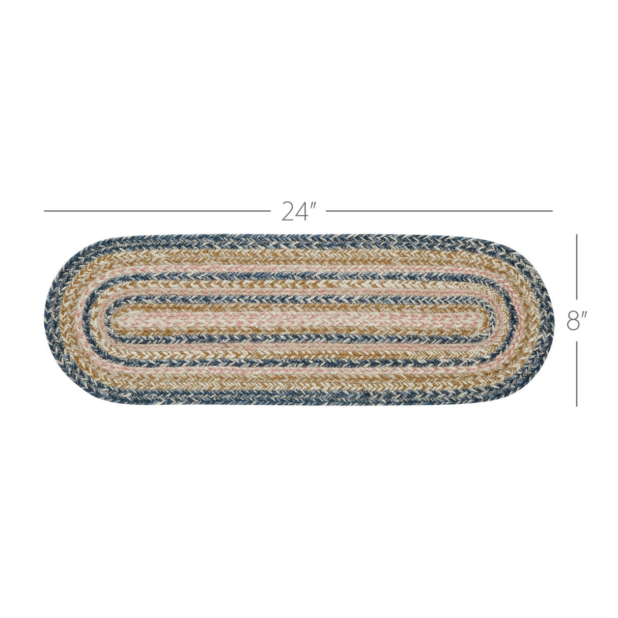 Kaila Jute Oval Runner 8x24