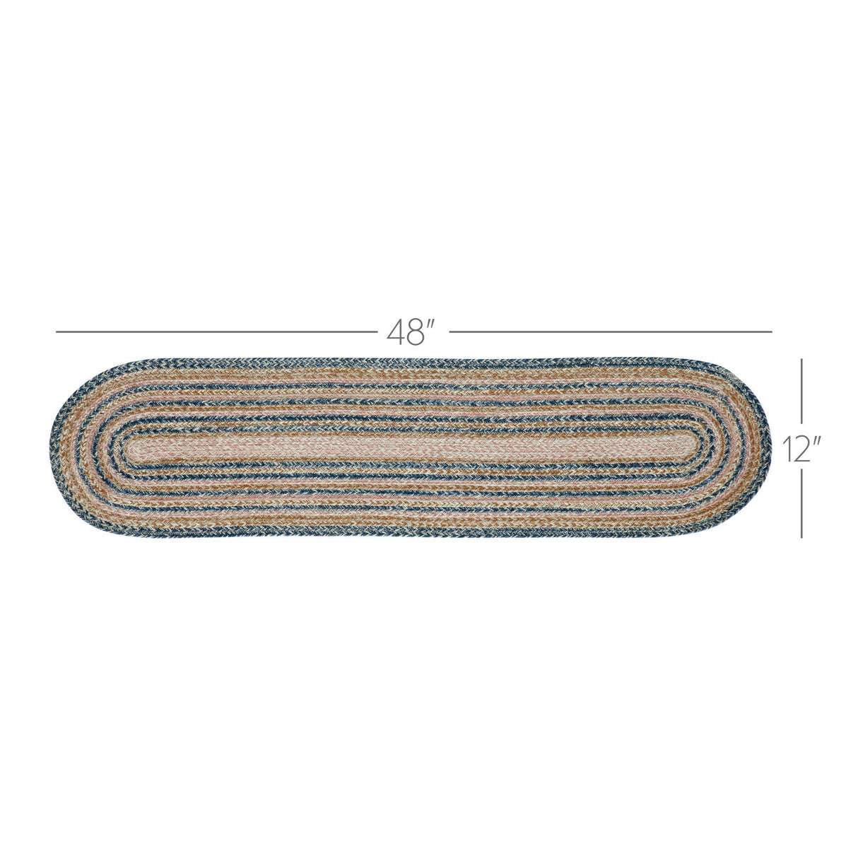 Kaila Jute Oval Runner 12x48