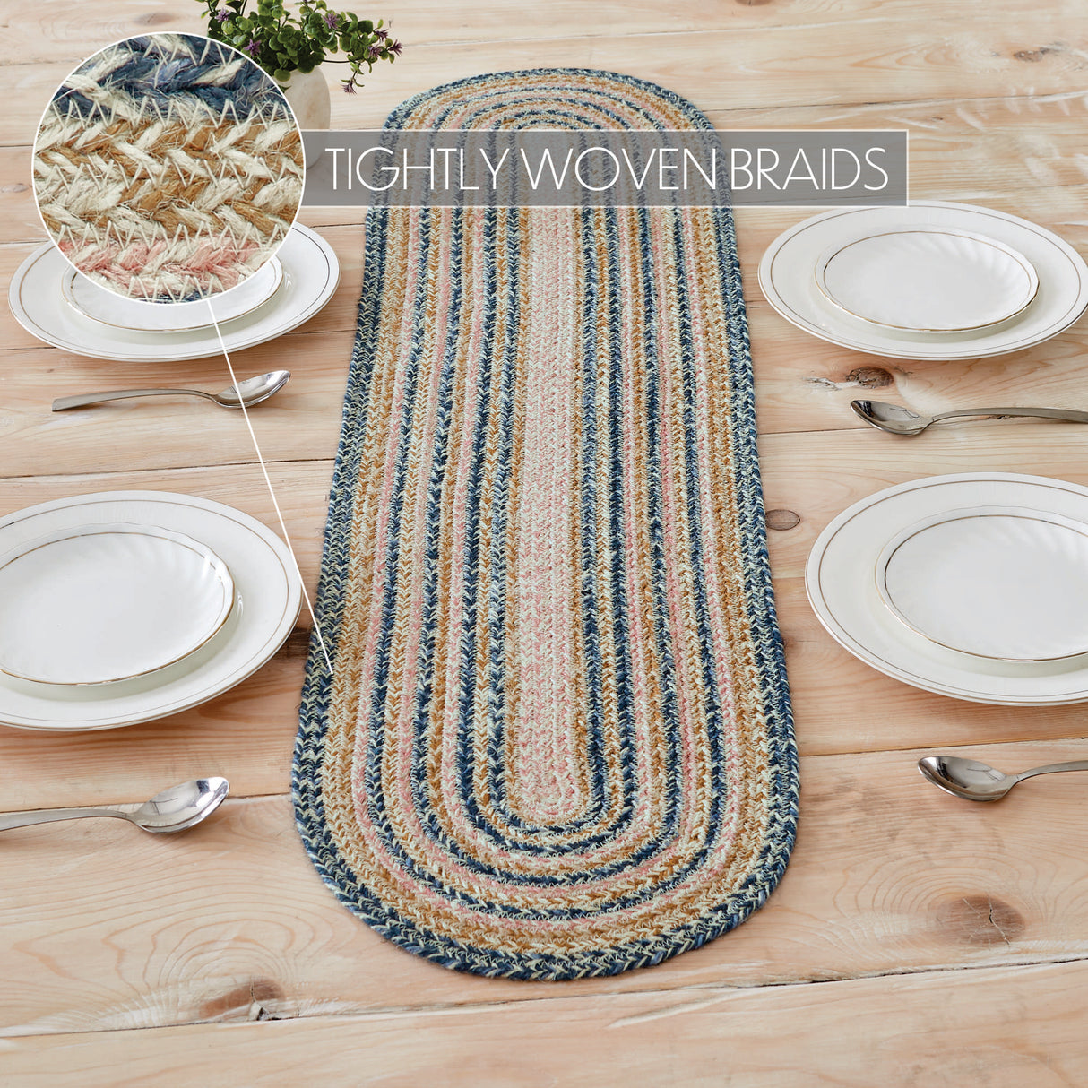 Kaila Jute Oval Runner 12x48