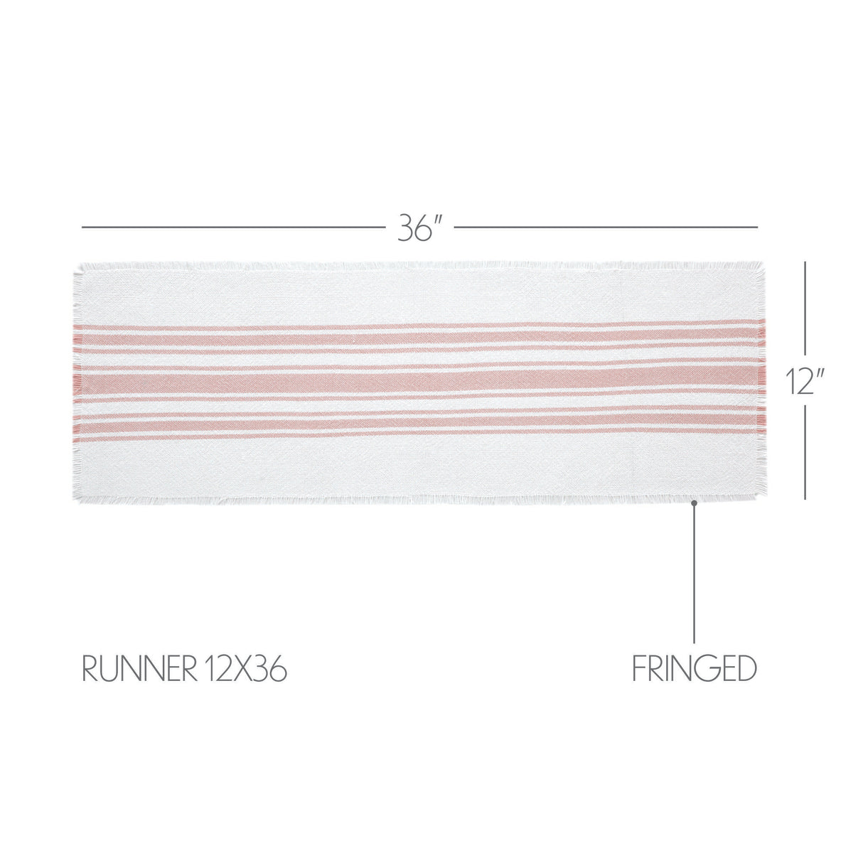Antique White Stripe Coral Indoor/Outdoor Runner 12x36