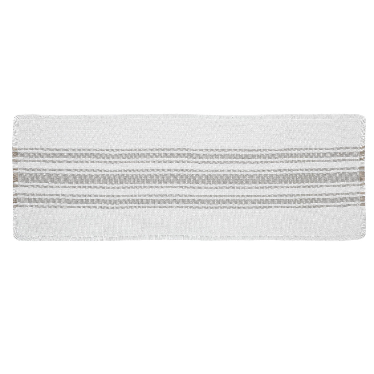 Antique White Stripe Dove Grey Indoor/Outdoor Runner 12x36