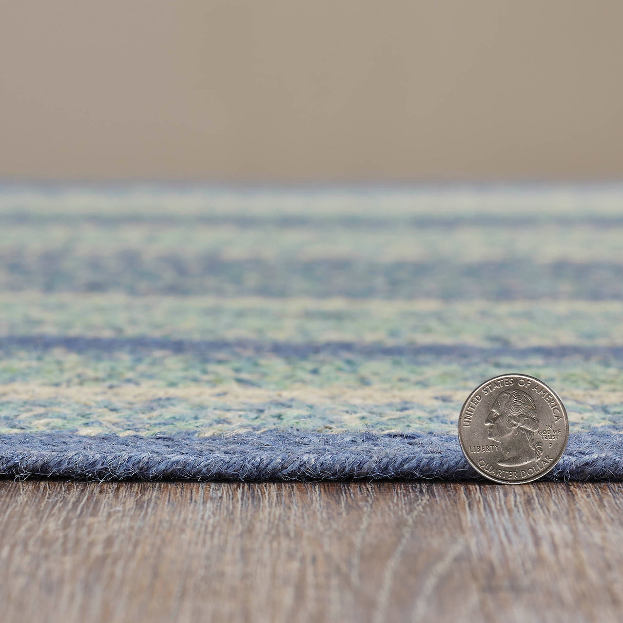 Jolie Jute Rug Half Circle 19.5x36