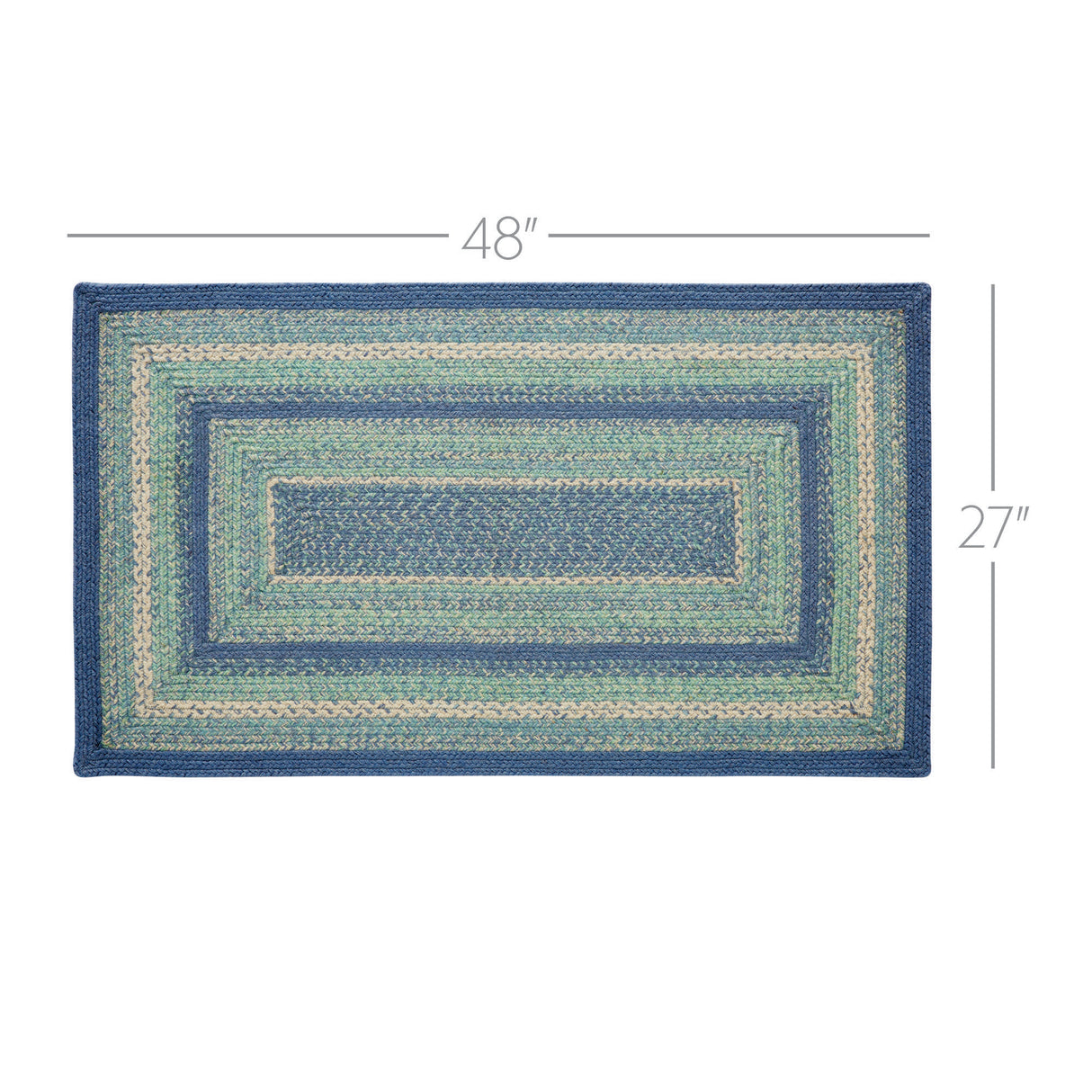 Jolie Jute Rug Rect w/ Pad 27x48