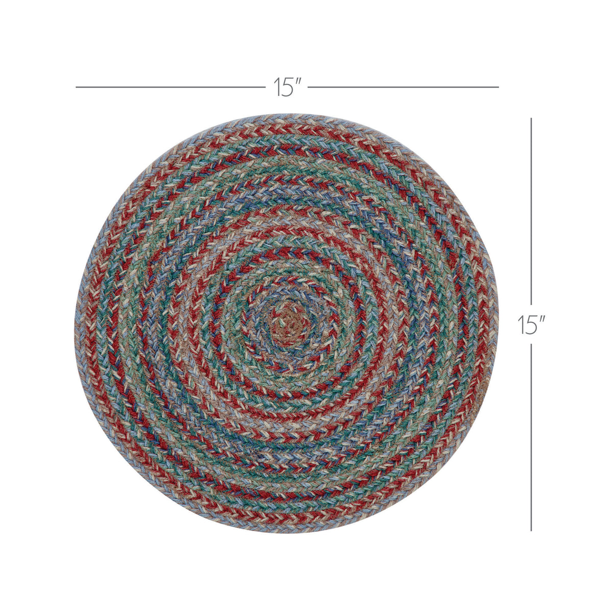 Multi Jute Trivet 15 inch Diameter, Set of 3