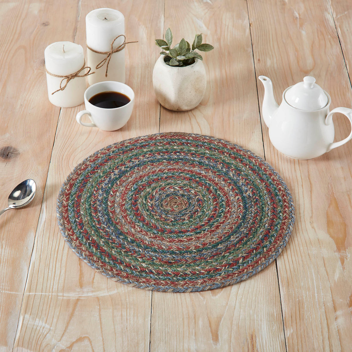 Multi Jute Trivet 15 inch Diameter, Set of 3