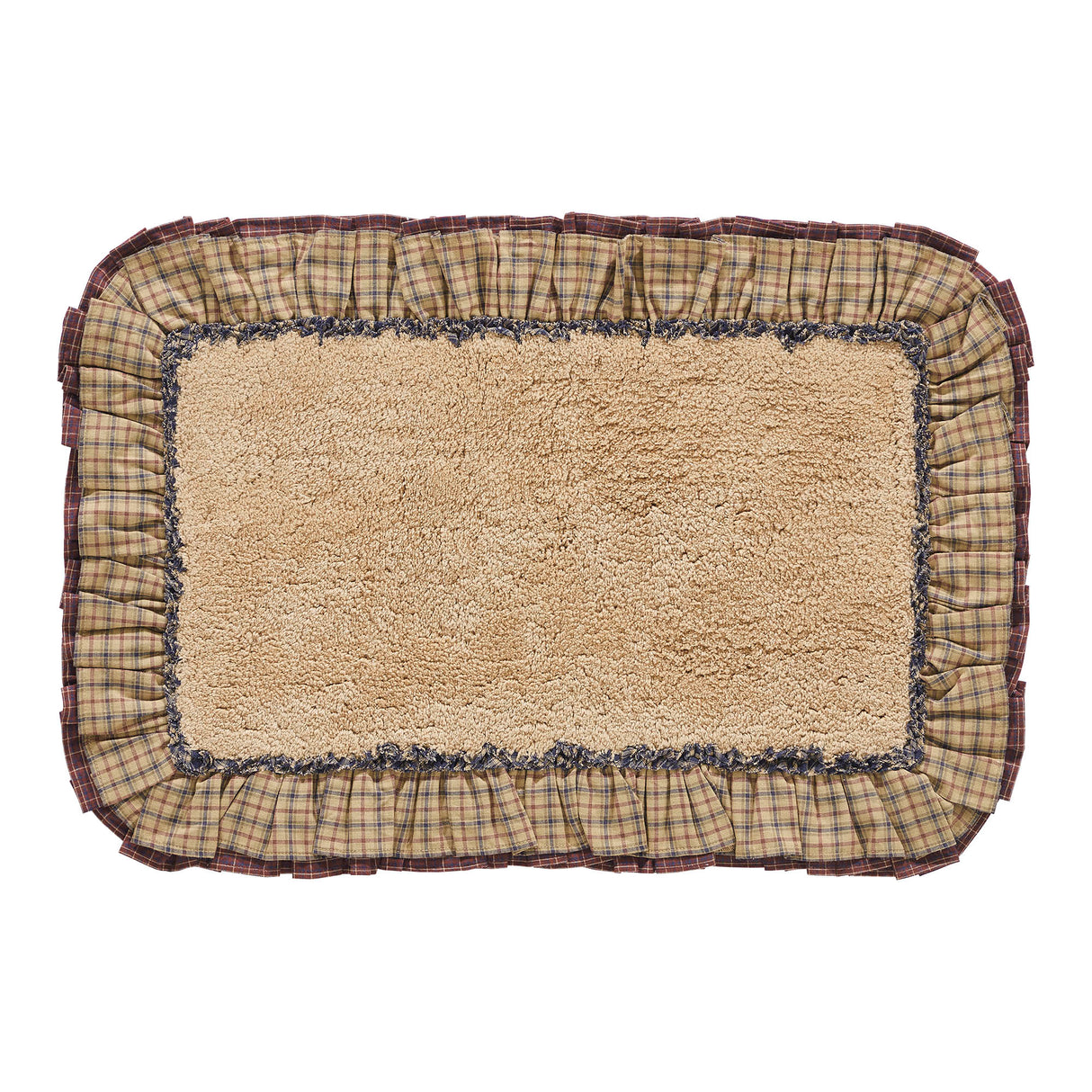 VHC Brands Millsboro Khaki 2pc Bathhmat Set, 20x30 and 27x48