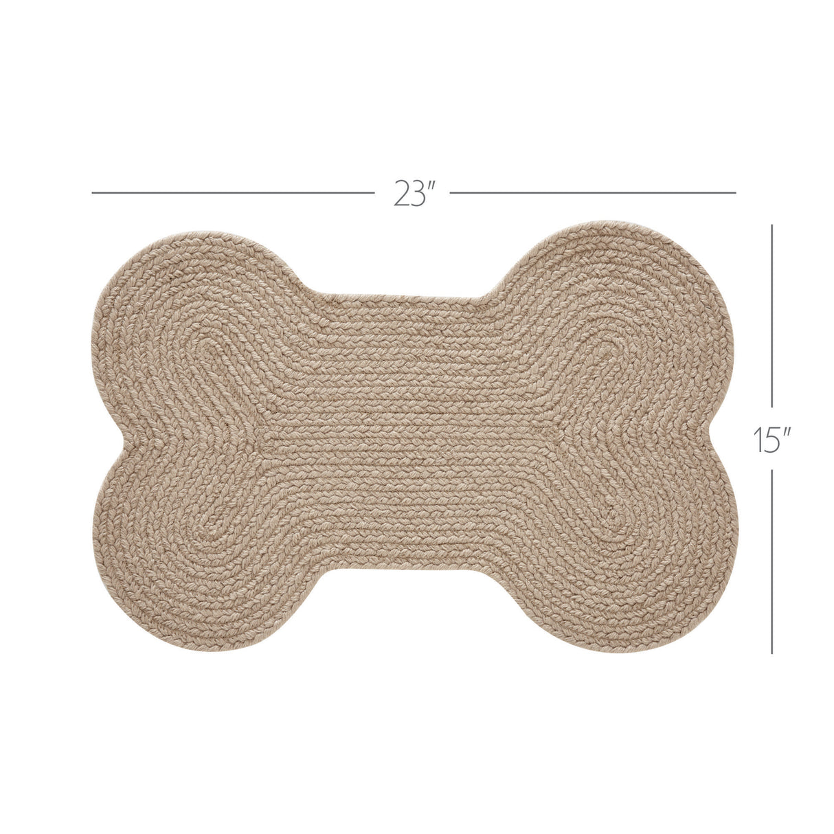 Natural Indoor/Outdoor Medium Bone Rug 15x23