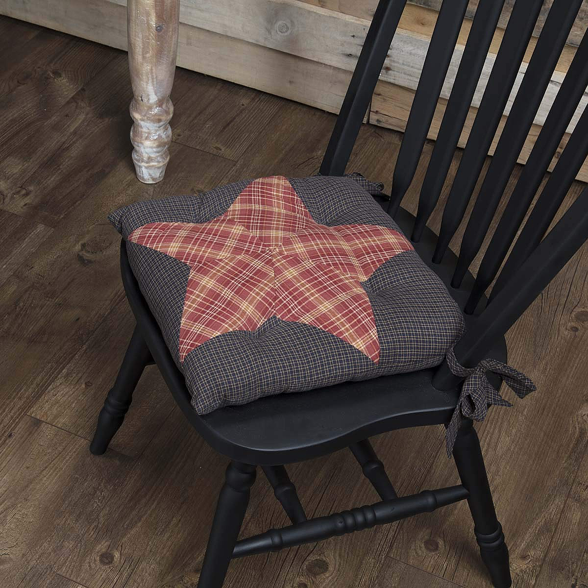 Arlington Chair Pad Patchwork Star Set of 2