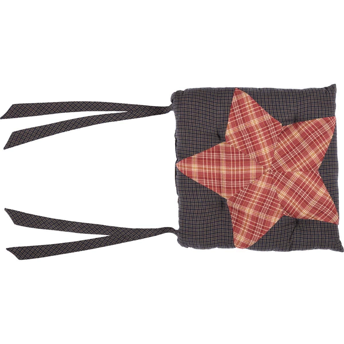 Arlington Chair Pad Patchwork Star Set of 2