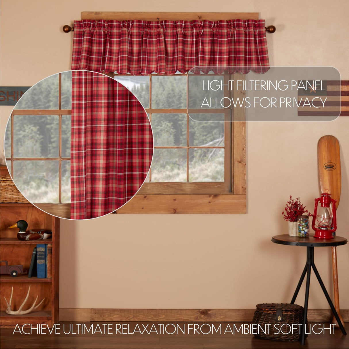 Braxton Scalloped Valance Set of 2 16x90