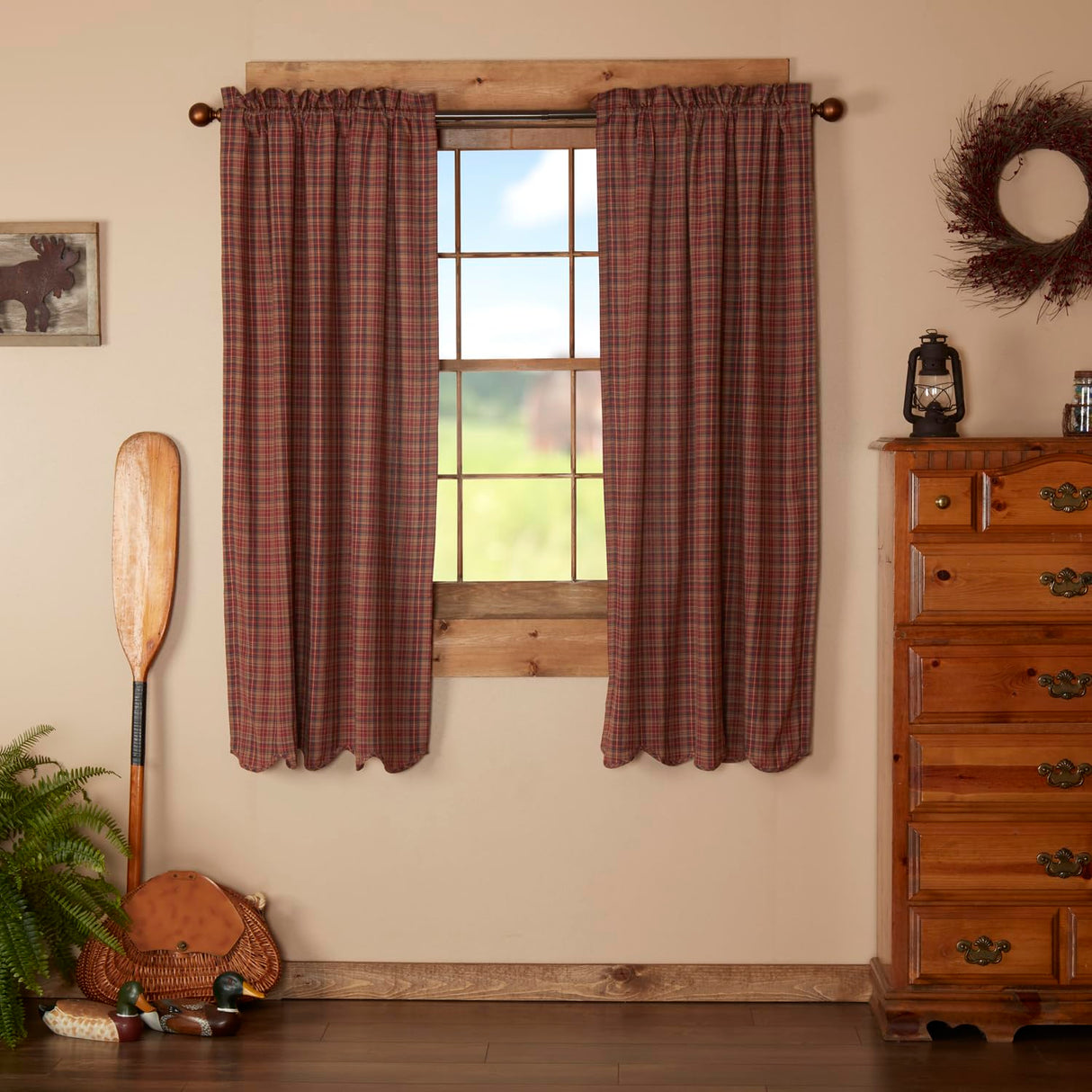 Parker Scalloped Short Panel Set of 4 63x36