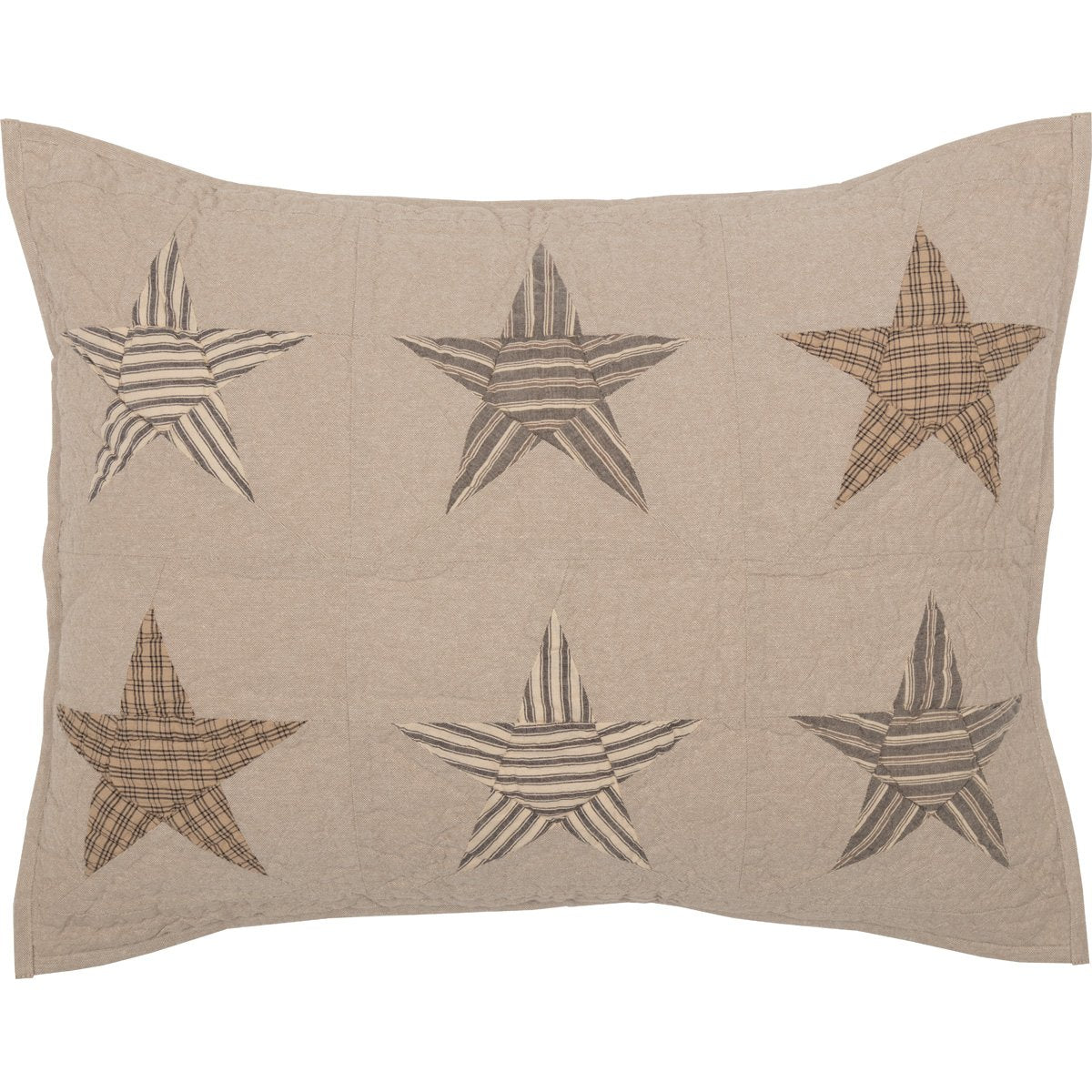 Sawyer Mill Star Charcoal Standard Sham Set of 2 21x27