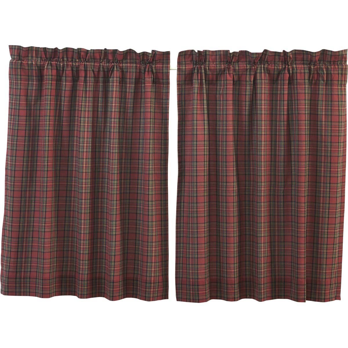 Tartan Red Plaid Tier Set of 4 L36xW36